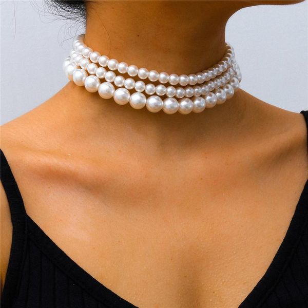 bohemian multi layer beaded necklaces imitation pearl chokers for ladies dinner party wear necklace, Silver
bohemian multi layer beaded necklaces imitation pearl chokers for ladies dinner party wear necklace, Silver