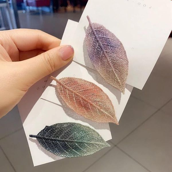 embroidered leaf women hair clip sweet girls hairpins barrette korean simple lady hair accessories headwear, Slivery;white
embroidered leaf women hair clip sweet girls hairpins barrette korean simple lady hair accessories headwear, Slivery;white