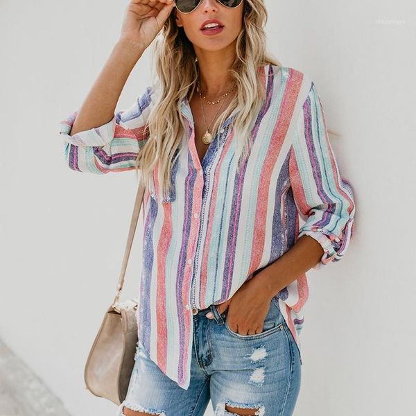 american fashion color stripes large women blouse ladies autumn european cute female womens shirt women's blouses & shirts, White
american fashion color stripes large women blouse ladies autumn european cute female womens shirt women's blouses & shirts, White