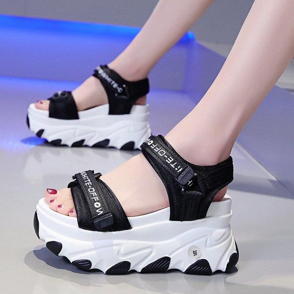 summer women platform sandals chunky designers fashion sandal black hook loop 9cm high heels casual wedge shoes for woman
summer women platform sandals chunky designers fashion sandal black hook loop 9cm high heels casual wedge shoes for woman