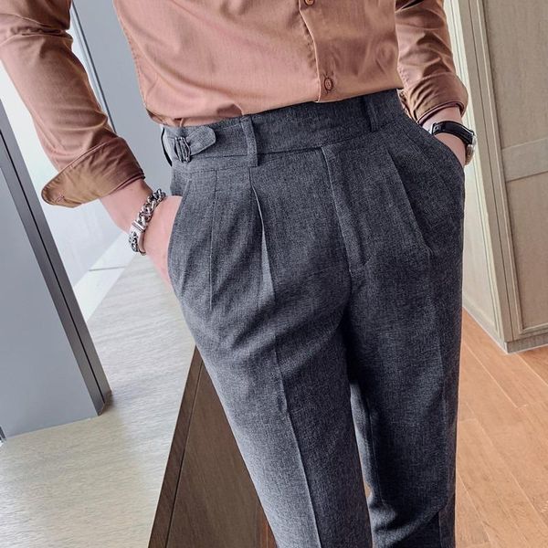 men's suits & blazers suit pants formal pure color business fashion dress casual clothing slim fit ankle trousers, White;black
men's suits & blazers suit pants formal pure color business fashion dress casual clothing slim fit ankle trousers, White;black