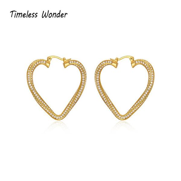 hoop & huggie timeless wonder gorgeous zirconia heart hoops earrings for women gothic boho trendy designer runway egirl ins fancy emo 52, Golden;silver
hoop & huggie timeless wonder gorgeous zirconia heart hoops earrings for women gothic boho trendy designer runway egirl ins fancy emo 52, Golden;silver