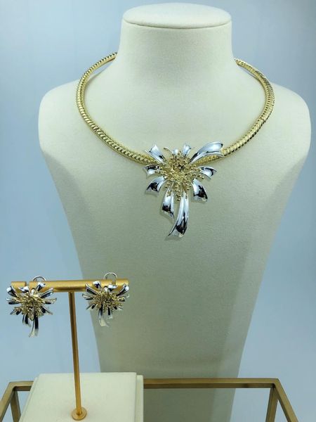 earrings & necklace flower jewelry dubai gold sets for women birthday gift a0017, Silver
earrings & necklace flower jewelry dubai gold sets for women birthday gift a0017, Silver