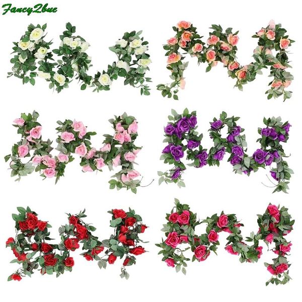 decorative flowers & wreaths 2.4m silk cloth rose artificial flower vine ivy wedding wall family garden bedroom decoration fake plants
decorative flowers & wreaths 2.4m silk cloth rose artificial flower vine ivy wedding wall family garden bedroom decoration fake plants