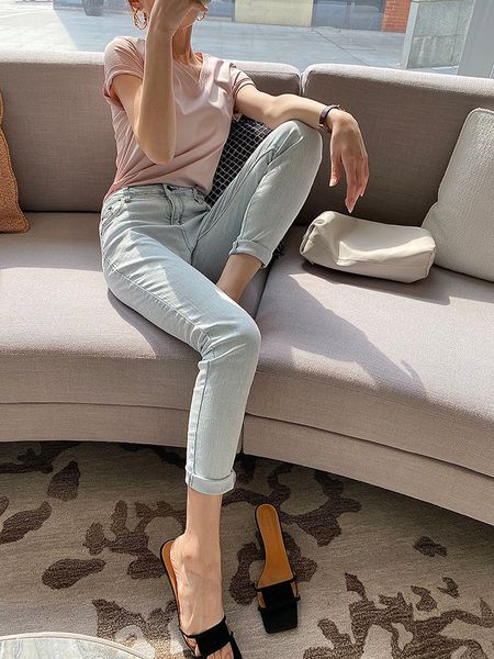 kog313 light blue spring and period and new elastic nine points female light blue jeans show tiny feet tall waist t
kog313 light blue spring and period and new elastic nine points female light blue jeans show tiny feet tall waist t
