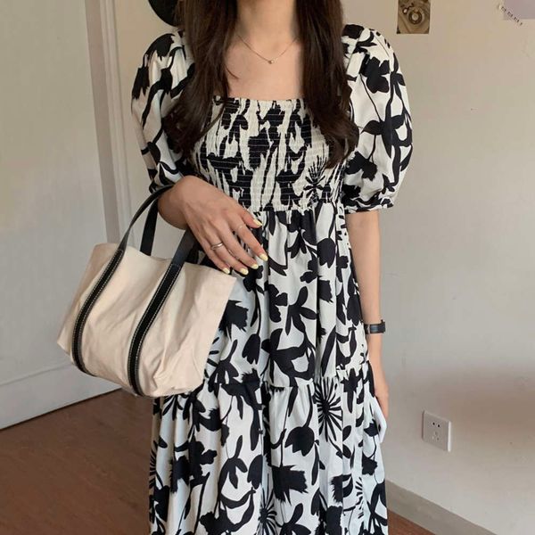 casual dresses dress women clothesfrench square neck pleated high waist slim bubble sleeve ink pri 58a9, Black;gray
casual dresses dress women clothesfrench square neck pleated high waist slim bubble sleeve ink pri 58a9, Black;gray
