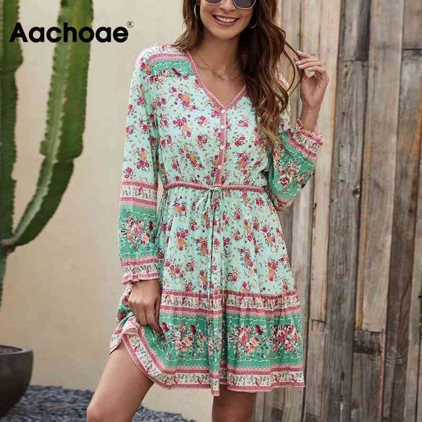 vintage floral printed mini women long sleeve elastic waist boho dresses female a line v neck summer beach dress 210413, Black;gray
vintage floral printed mini women long sleeve elastic waist boho dresses female a line v neck summer beach dress 210413, Black;gray