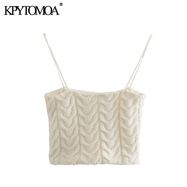 women fashion cable-knit cropped knit tank vintage with lining thin straps female camis mujer 210416, White
women fashion cable-knit cropped knit tank vintage with lining thin straps female camis mujer 210416, White