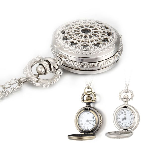 newly men pocket watch retro bronze tone round shape spider web pattern watches with chain necklace, Slivery;golden
newly men pocket watch retro bronze tone round shape spider web pattern watches with chain necklace, Slivery;golden