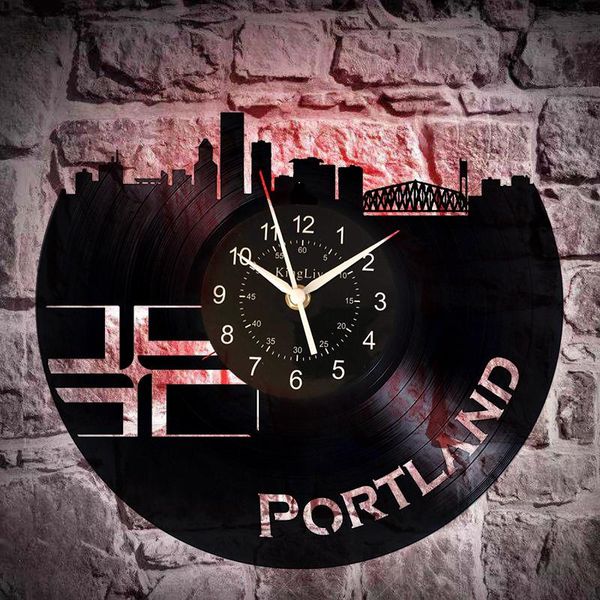 wall clocks portland record clock - home room or living decor gift ideas for friends men and women -unique art design
wall clocks portland record clock - home room or living decor gift ideas for friends men and women -unique art design