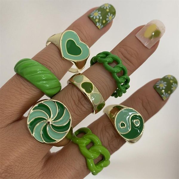 wedding rings colorful heart drip ring set wholesale y2k beads tulips jewelry green color tai-chi flowers adjustable metal, Slivery;golden
wedding rings colorful heart drip ring set wholesale y2k beads tulips jewelry green color tai-chi flowers adjustable metal, Slivery;golden