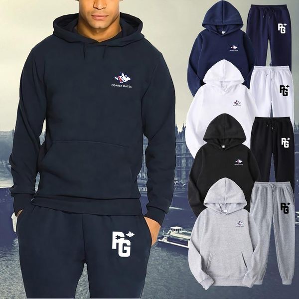 men's tracksuits pearly gates print hoodies+sweatpants set sweatshirts men streetwear solid color pullover man autumn winter spoort su, Gray
men's tracksuits pearly gates print hoodies+sweatpants set sweatshirts men streetwear solid color pullover man autumn winter spoort su, Gray