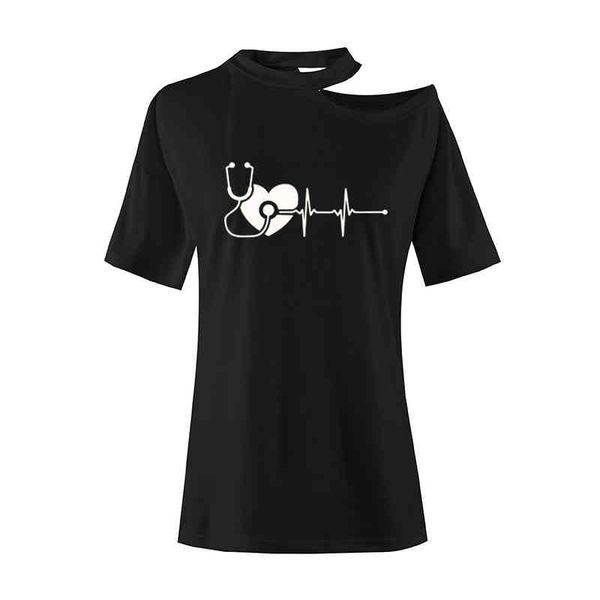 Heartbeat Registered Nurse T Shirts Women Girls Tops Summer Cotton Short Sleeve Female Funny Doctor Nurses Day T-shirt, White
Heartbeat Registered Nurse T Shirts Women Girls Tops Summer Cotton Short Sleeve Female Funny Doctor Nurses Day T-shirt, White