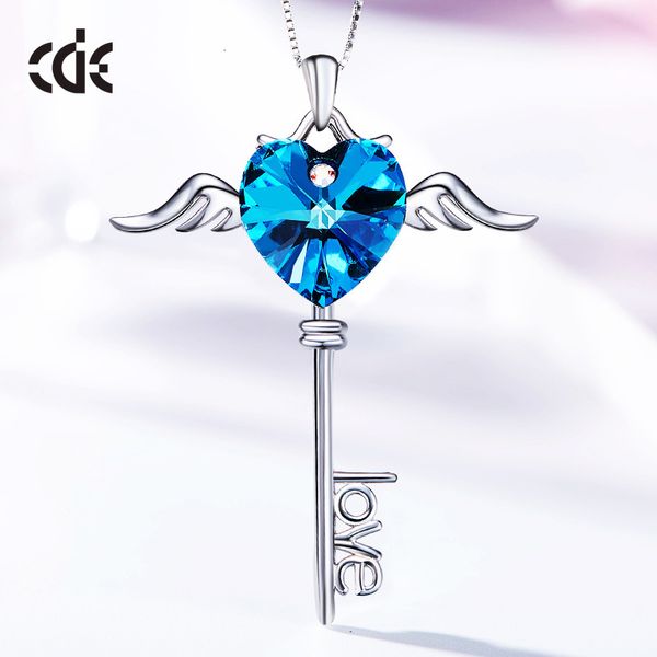 necklace s925 sterling silver angel , female heart key pendant with swarovski crystal
necklace s925 sterling silver angel , female heart key pendant with swarovski crystal