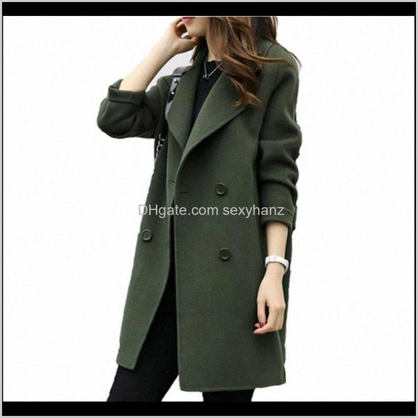 wool blends outerwear & womens clothing apparel drop delivery 2021 female double-breasted overcoat long sleeve turn-down collar slim fit wom, Black
wool blends outerwear & womens clothing apparel drop delivery 2021 female double-breasted overcoat long sleeve turn-down collar slim fit wom, Black