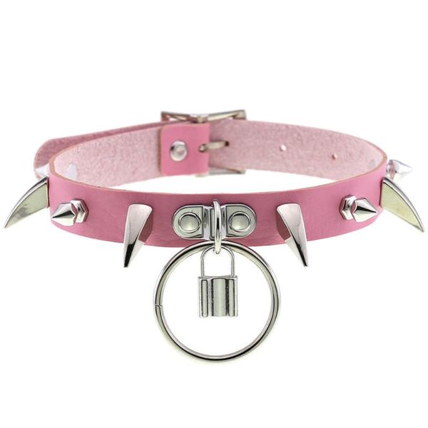 chokers fashion retro necklace with metal rivet and lock pendant women pu leather choker punk gothic collar party street dance cool girl, Golden;silver
chokers fashion retro necklace with metal rivet and lock pendant women pu leather choker punk gothic collar party street dance cool girl, Golden;silver