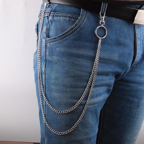 chains double-layer cool punk rock wallet belt chain pants secure travel heavy duty jeans link coil leash jewelry, Silver
chains double-layer cool punk rock wallet belt chain pants secure travel heavy duty jeans link coil leash jewelry, Silver