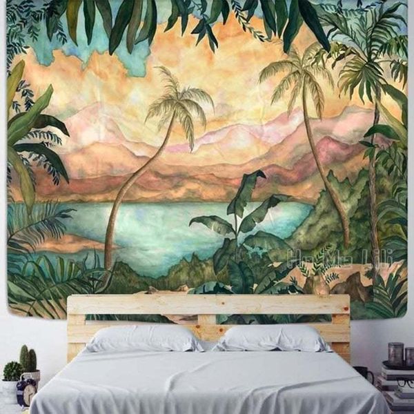 tapestries tropical forest coconut trees tapestry mountain river lake watercolor wall hanging art home decor for bedroom living room dorm
tapestries tropical forest coconut trees tapestry mountain river lake watercolor wall hanging art home decor for bedroom living room dorm