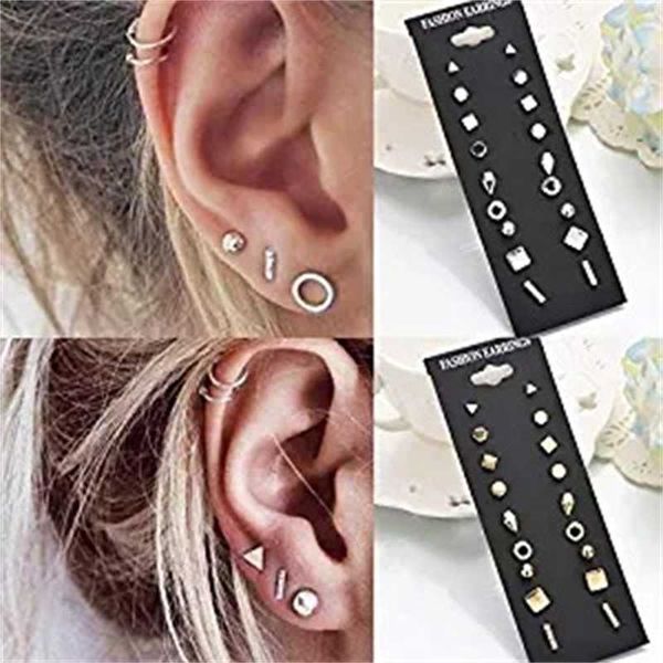fashion accessories 9 pairs of metal alloy earrings creative simple earrings set, Golden
fashion accessories 9 pairs of metal alloy earrings creative simple earrings set, Golden