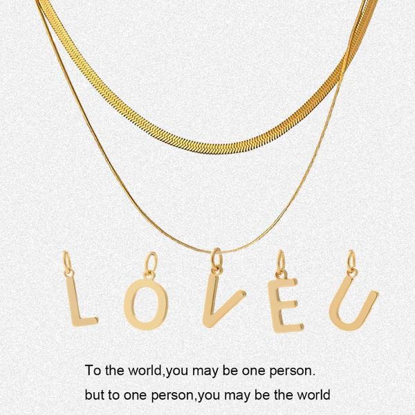 pendant necklaces 26 letter name multi-layer necklace for women stainless steel long chains female pave cz couple fashion jewelry, Silver
pendant necklaces 26 letter name multi-layer necklace for women stainless steel long chains female pave cz couple fashion jewelry, Silver