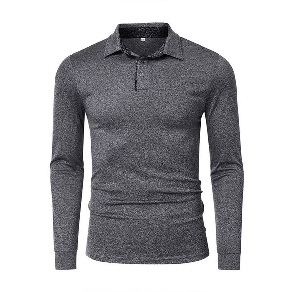 men's polo shirt long sleeve qui drying sports golf t-, White;black 
men's polo shirt long sleeve qui drying sports golf t-, White;black