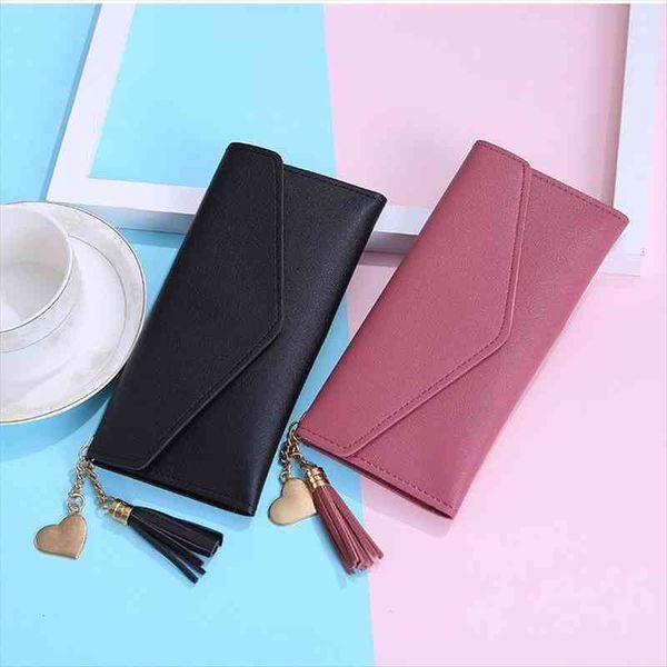 1pcs long womens wallet female purses tassel coin purse card holder wallets pu money bag leather, Red;black
1pcs long womens wallet female purses tassel coin purse card holder wallets pu money bag leather, Red;black