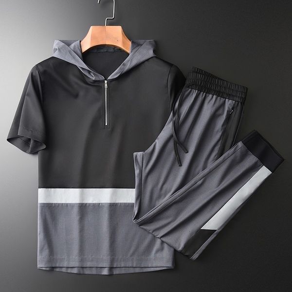 tracksuit shirt hooded summer mens (t-shirt+pants) luxury short sleeve splicing design sets plus size 4xl slim fit man tracksuit, Gray
tracksuit shirt hooded summer mens (t-shirt+pants) luxury short sleeve splicing design sets plus size 4xl slim fit man tracksuit, Gray