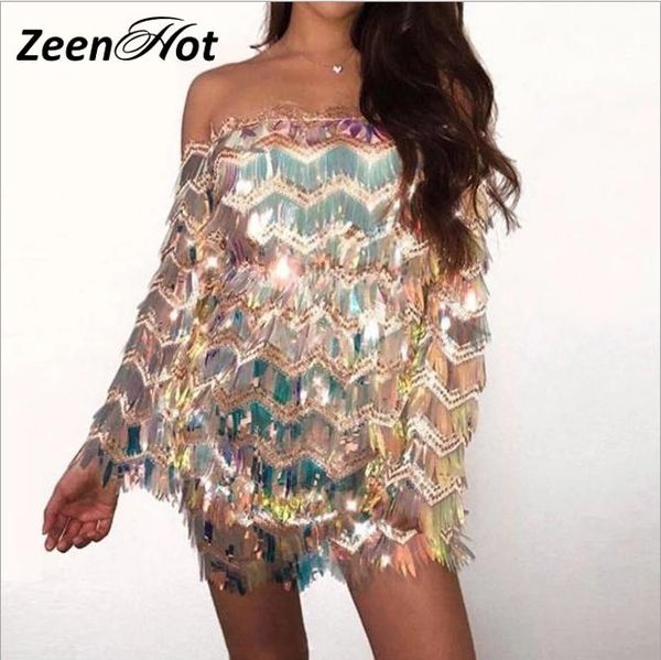 casual dresses sequin tassel dress off shoulder long sleeve bodycon mini short backless women club party female vestidos, Black;gray
casual dresses sequin tassel dress off shoulder long sleeve bodycon mini short backless women club party female vestidos, Black;gray