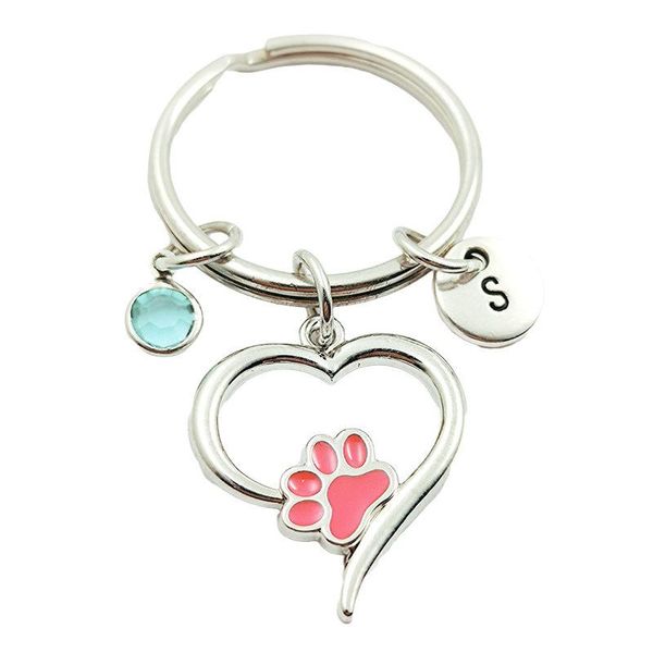 keychains heart print initial letter birthstone keyrings creative fashion jewelry women gifts accessories pendants, Silver
keychains heart print initial letter birthstone keyrings creative fashion jewelry women gifts accessories pendants, Silver