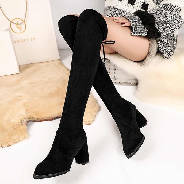ladies boots high heels over the knee boots knitted socks boots stretch fabric thigh high womens shoes high heels, Black
ladies boots high heels over the knee boots knitted socks boots stretch fabric thigh high womens shoes high heels, Black