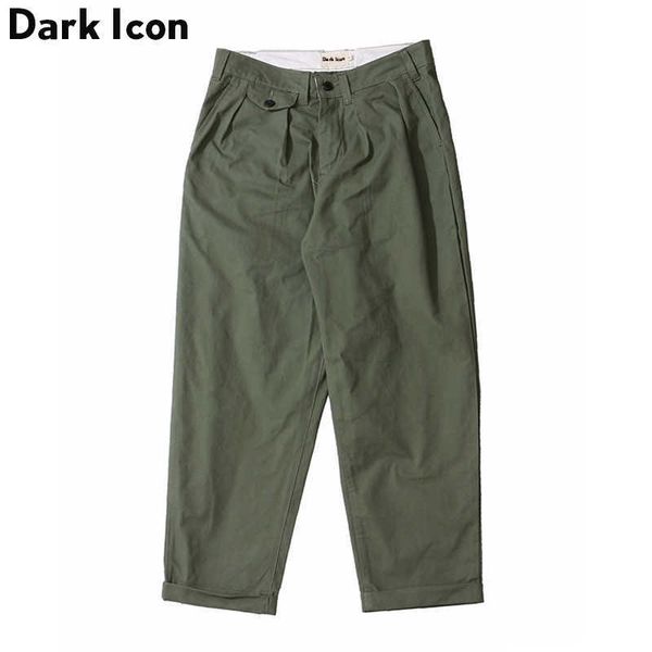 loose style ankle-length pants men solid harem pants hip hop pants men black khaki green 210603
loose style ankle-length pants men solid harem pants hip hop pants men black khaki green 210603