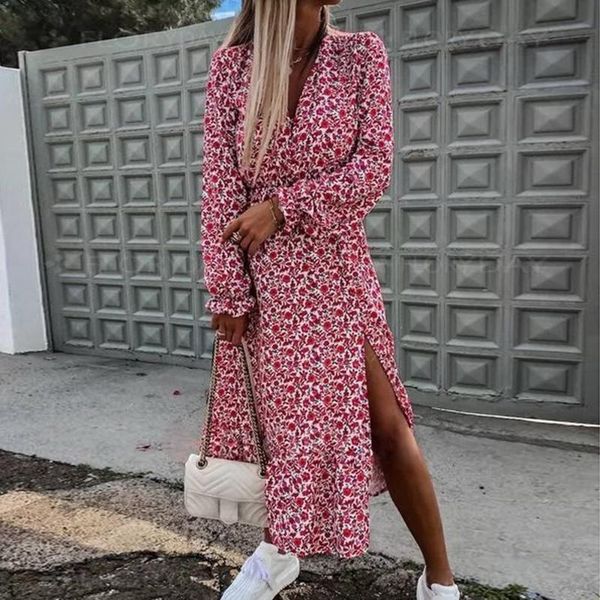 casual dresses floral printed summer women's dress 2021 v neck long party short sleeve split maxi women vestidos robe, Black;gray
casual dresses floral printed summer women's dress 2021 v neck long party short sleeve split maxi women vestidos robe, Black;gray