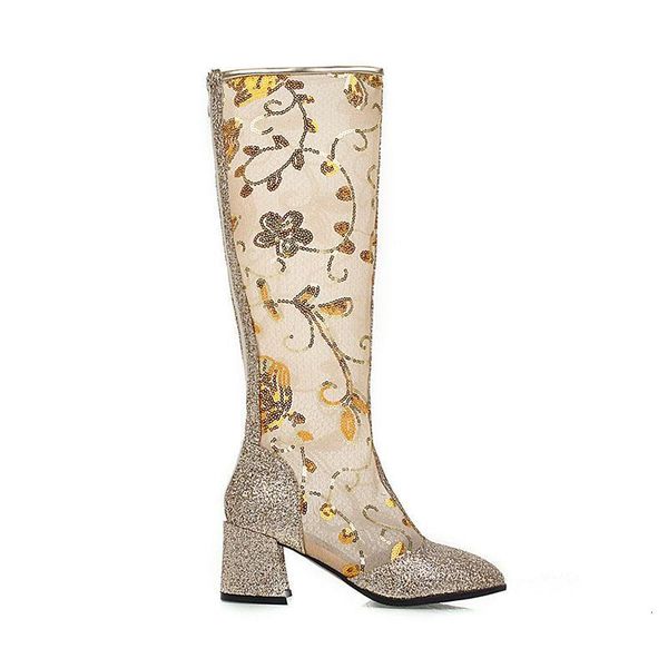 boots phoentin knee high lace mesh embroider summer autumn back zipper heels shoes for women gold silver ft1057 xziw, Black
boots phoentin knee high lace mesh embroider summer autumn back zipper heels shoes for women gold silver ft1057 xziw, Black