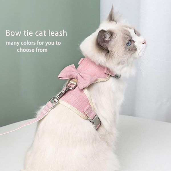 leash cute bowknot vest chest harness for dogs cats adjustable traction rope pet kitten breathable back products cat collars & leads
leash cute bowknot vest chest harness for dogs cats adjustable traction rope pet kitten breathable back products cat collars & leads