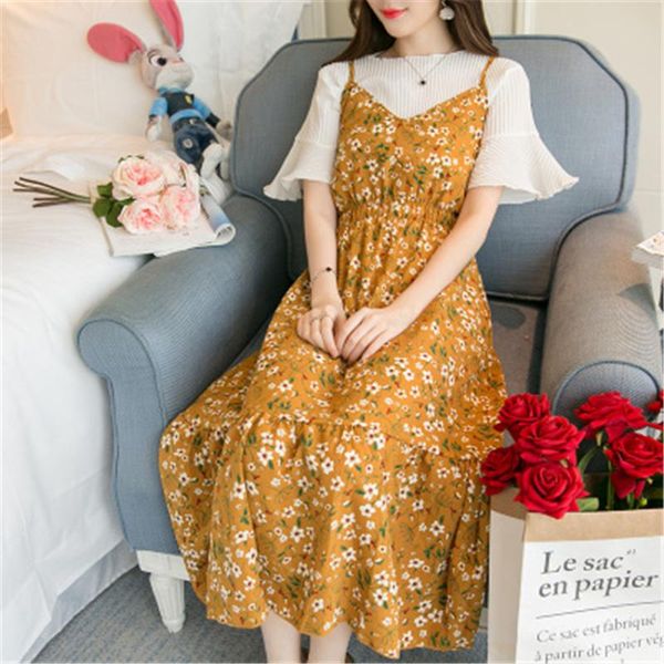 casual dresses gowyimmes summer two pieces flower chiffon dressess elegant women spaghetti strap dress+ shirt vestidos slim sling dress pd25, Black;gray
casual dresses gowyimmes summer two pieces flower chiffon dressess elegant women spaghetti strap dress+ shirt vestidos slim sling dress pd25, Black;gray