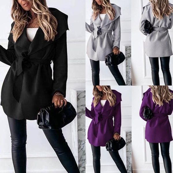 jackets woman long solid woolen coats double breasted warm blet outwear keep and windproof jumper women's, Black;brown
jackets woman long solid woolen coats double breasted warm blet outwear keep and windproof jumper women's, Black;brown