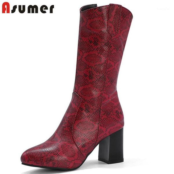 boots asumer 2021 big size 34-48 mid calf women pointed toe snake zipper high heel casual shoes ladies autumn winter1, Black
boots asumer 2021 big size 34-48 mid calf women pointed toe snake zipper high heel casual shoes ladies autumn winter1, Black