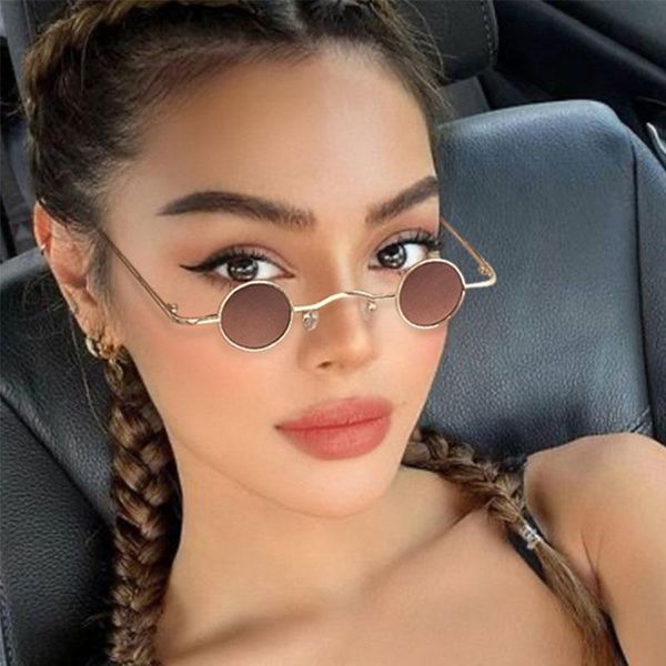 sunglasses vintage round punk samll frame fashion men women shades uv400 glasses, White;black
sunglasses vintage round punk samll frame fashion men women shades uv400 glasses, White;black