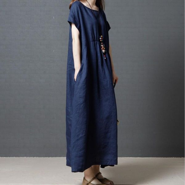 plus size dresses women cotton linen long dress fashion casual short sleeve loose l-7xl o neck slim vintage 2021 summer, Black
plus size dresses women cotton linen long dress fashion casual short sleeve loose l-7xl o neck slim vintage 2021 summer, Black