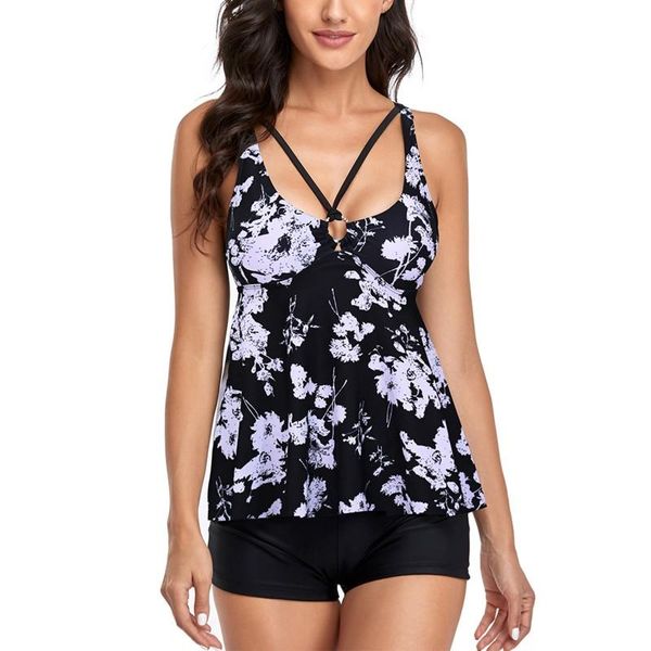 women's swimwear printed boxer split swimsuit vintage print bodysuit female bathing beach suit, White;black
women's swimwear printed boxer split swimsuit vintage print bodysuit female bathing beach suit, White;black