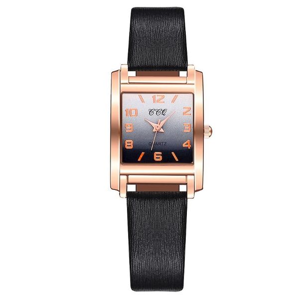wristwatches fashion women watch ccq sleek minimalist geometric square gradient matte leather ladies quartz luxury, Slivery;brown
wristwatches fashion women watch ccq sleek minimalist geometric square gradient matte leather ladies quartz luxury, Slivery;brown