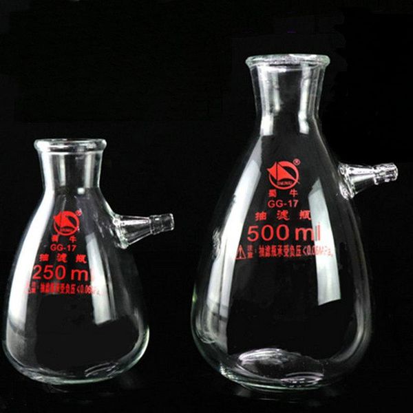 125ml 250ml 500ml 1000ml laboratory borosilicate glass filter bottle filtration vacuum suction flask with upper mouth for tests lab supplies
125ml 250ml 500ml 1000ml laboratory borosilicate glass filter bottle filtration vacuum suction flask with upper mouth for tests lab supplies