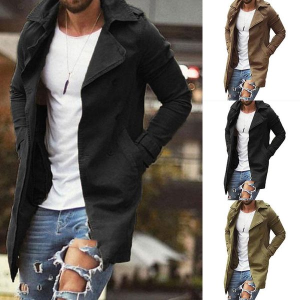 men's trench coats men lapel coat outwear overcoat long sleeve warm fashion male winter casual jacket top, Tan;black
men's trench coats men lapel coat outwear overcoat long sleeve warm fashion male winter casual jacket top, Tan;black