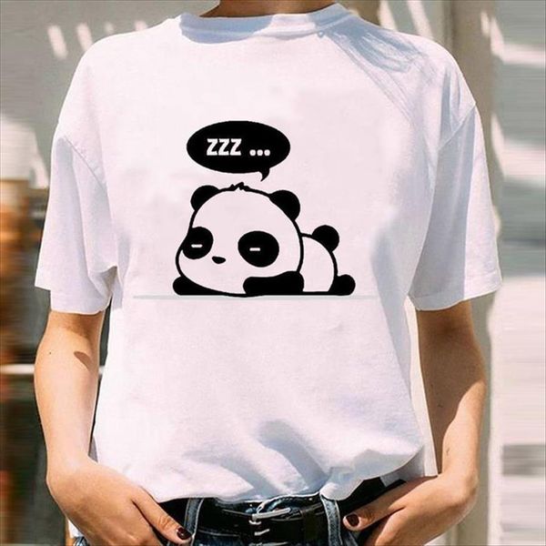 graphic panda love funny women spring summer 90s cartoon short sleeve lady print female clothes tees, White
graphic panda love funny women spring summer 90s cartoon short sleeve lady print female clothes tees, White