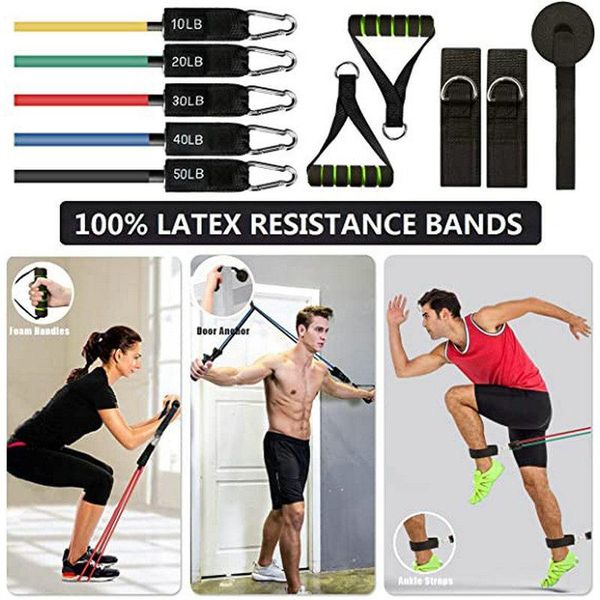 22pcs resistance bands set gym fitness tension rope suit equipment strength training exercise elastic trainingkout
22pcs resistance bands set gym fitness tension rope suit equipment strength training exercise elastic trainingkout