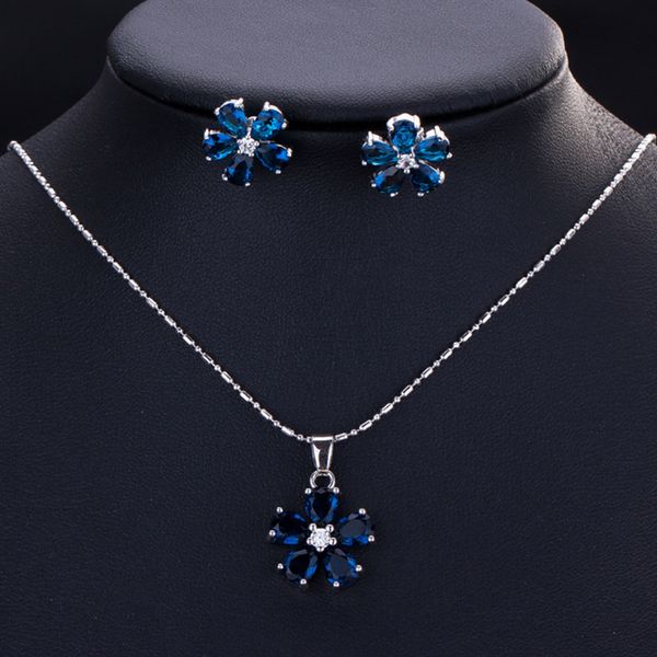 many colors flower 925 sterling silver costume jewelry set for women stud earrings necklace set bridal jewelry, Slivery;golden
many colors flower 925 sterling silver costume jewelry set for women stud earrings necklace set bridal jewelry, Slivery;golden