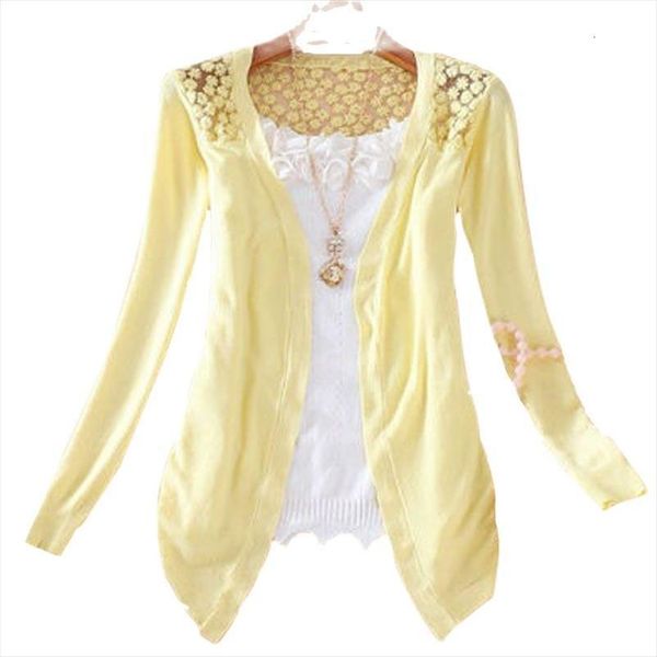fashion women 21 candy womens sweaters color irregular hem long sleeve slim thin lace hollow out jacket knitted sweater, White;black
fashion women 21 candy womens sweaters color irregular hem long sleeve slim thin lace hollow out jacket knitted sweater, White;black