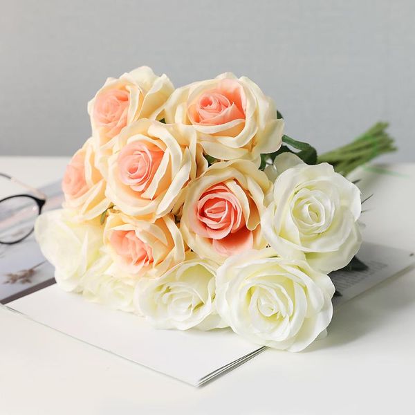 pieces / lots wedding bouquet rose roses artificial flowers white red champagne purple pink for the party decorative & wreaths
pieces / lots wedding bouquet rose roses artificial flowers white red champagne purple pink for the party decorative & wreaths