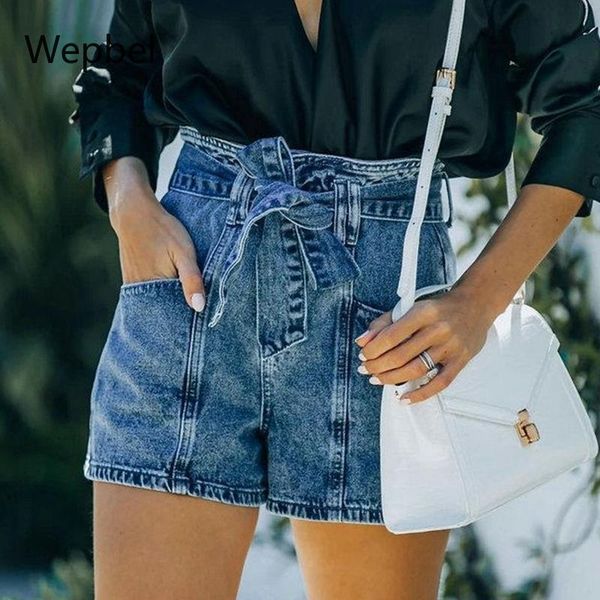women's jeans wepbel lace up short streetwear summer casual shorts stylish straight pants belted women denim high waist, Blue
women's jeans wepbel lace up short streetwear summer casual shorts stylish straight pants belted women denim high waist, Blue