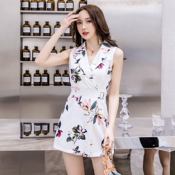 women's jumpsuits & rompers sleeveless jumpsuit print floral party plausuit high waist short pants pantalones mujer vadim women summer, Black;white
women's jumpsuits & rompers sleeveless jumpsuit print floral party plausuit high waist short pants pantalones mujer vadim women summer, Black;white